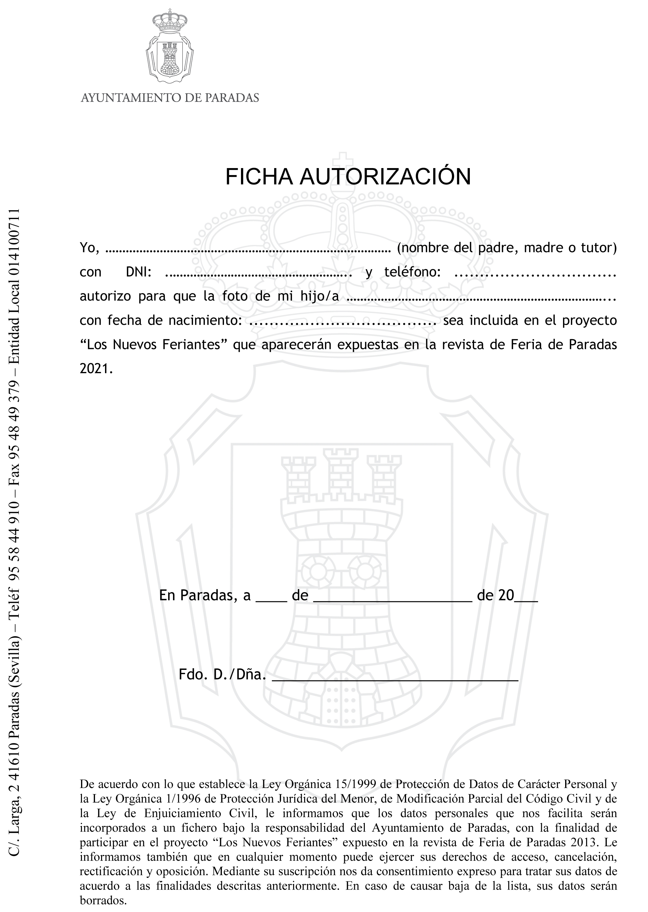 Autorizacióm Nuevos Feriantes