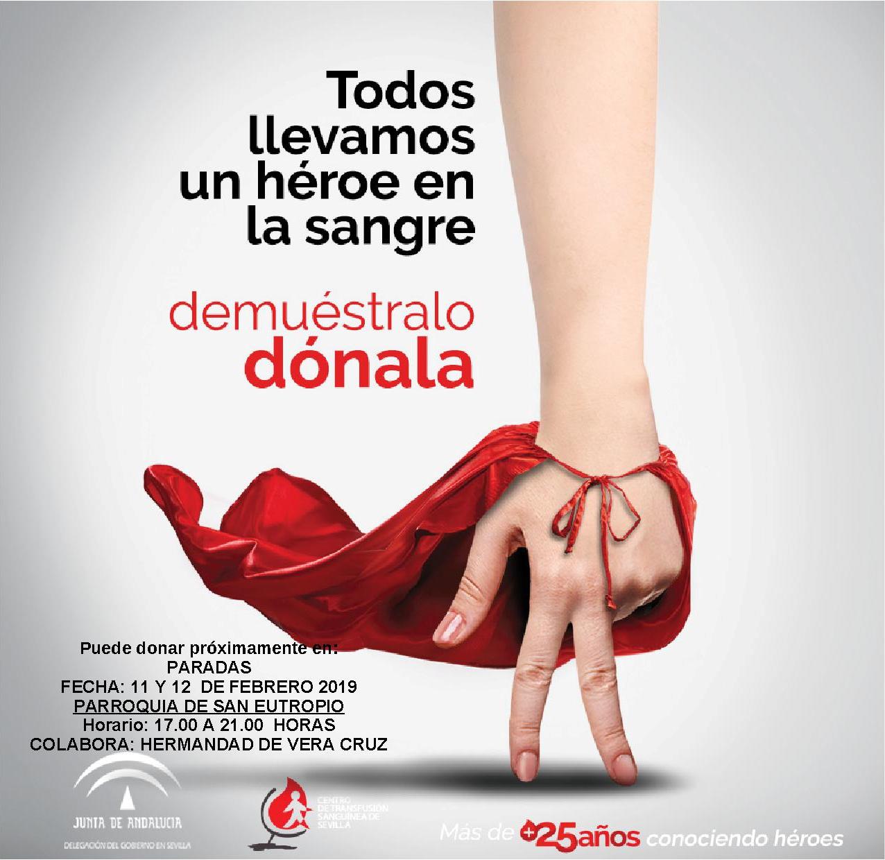 Donacion de sangre febrero 2019