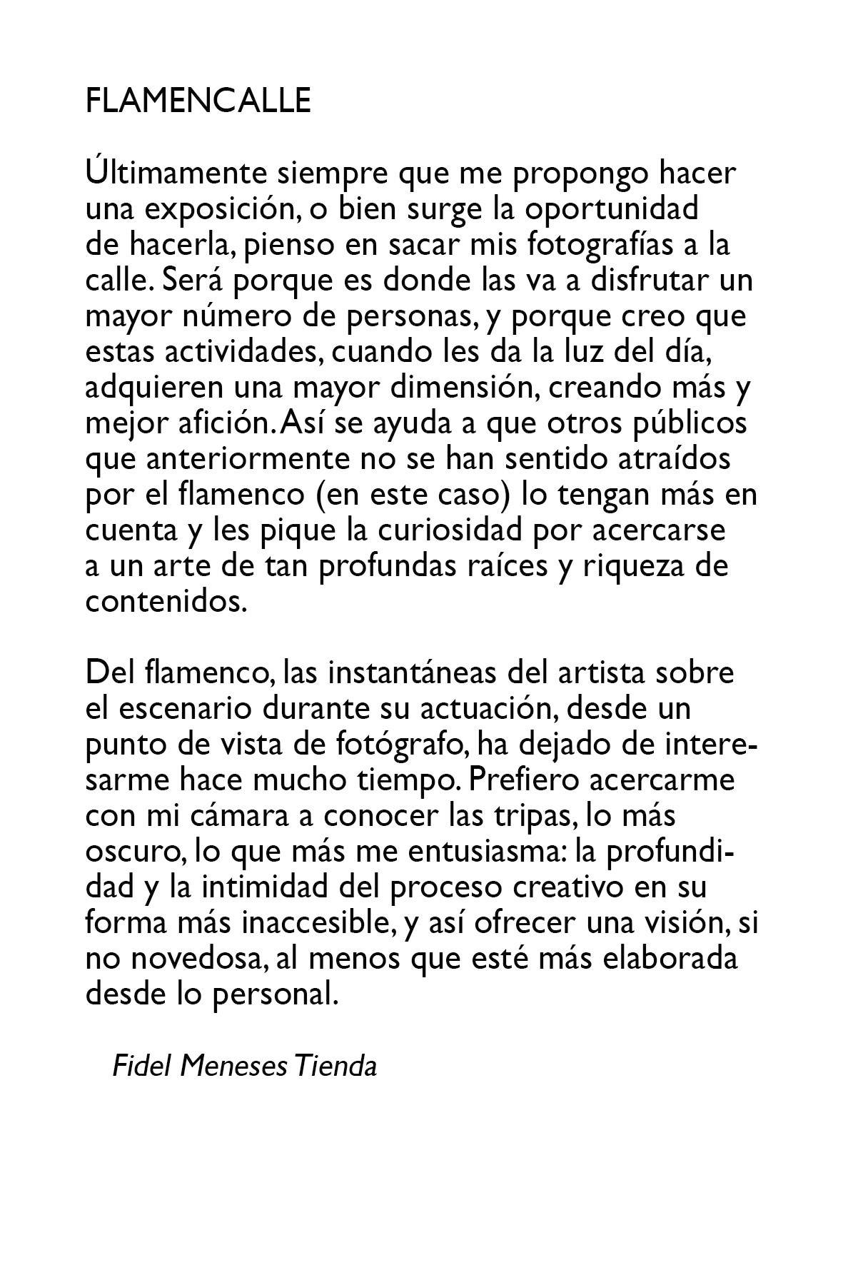 FlamenCalle Texto