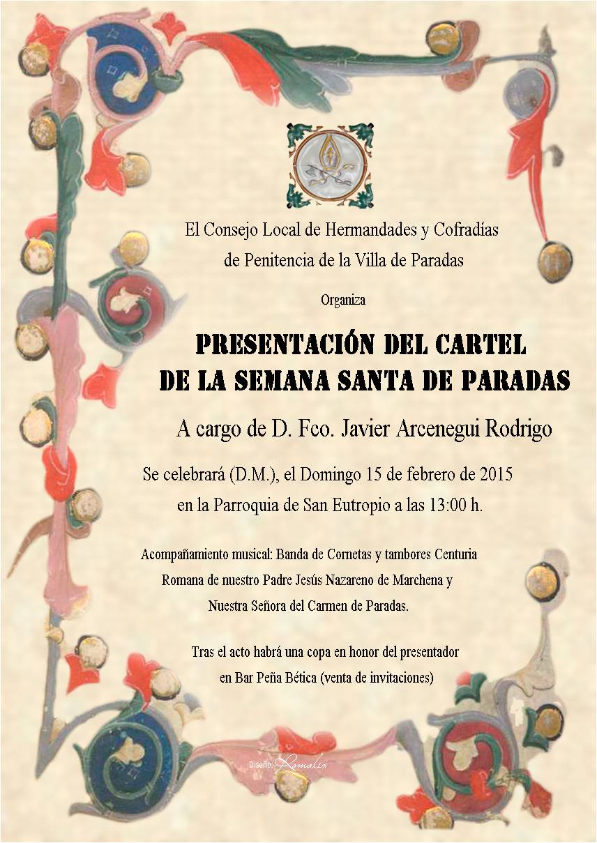 Presentacion cartel Semana Santa 2015