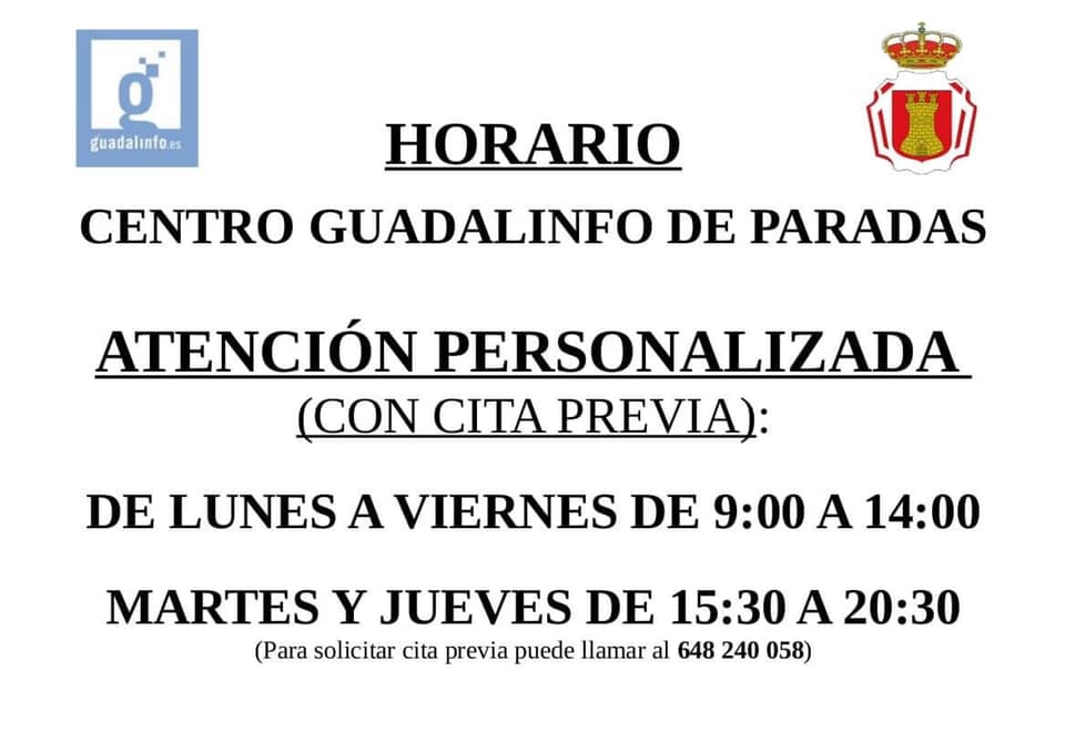 Horario Guadalinfo
