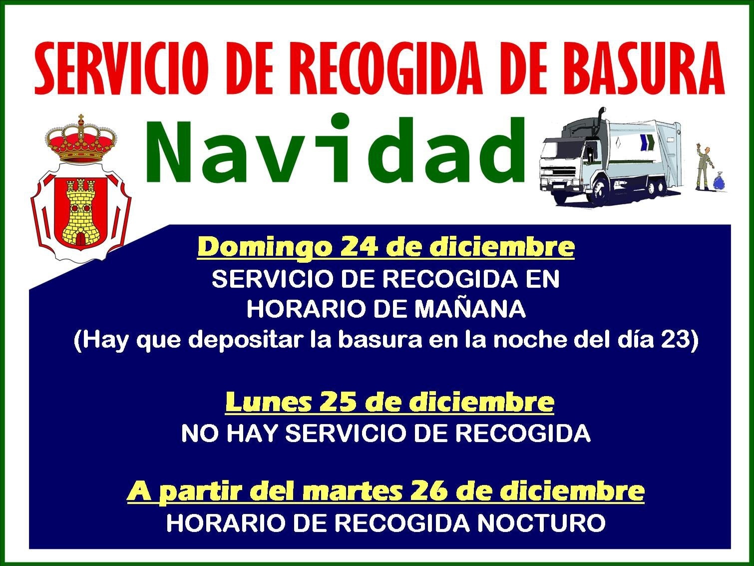 basura navidad