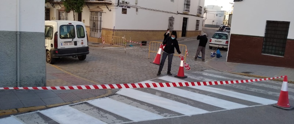 Repintado pasos peatones 1