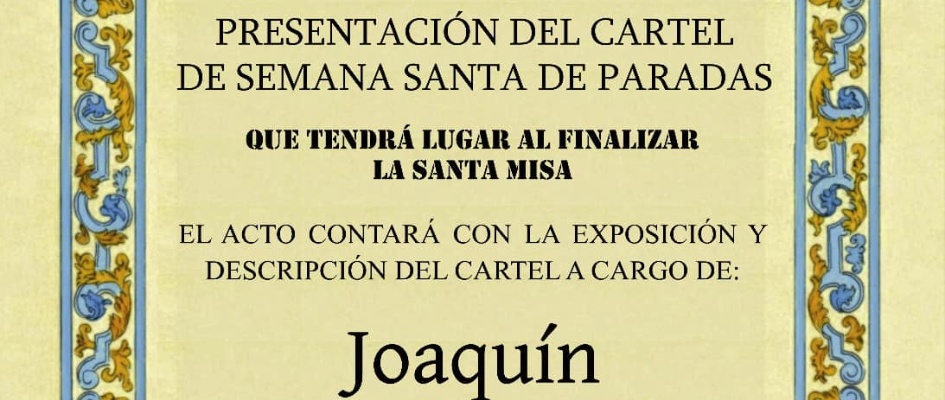 Presentación cartel Semana Santa 2024