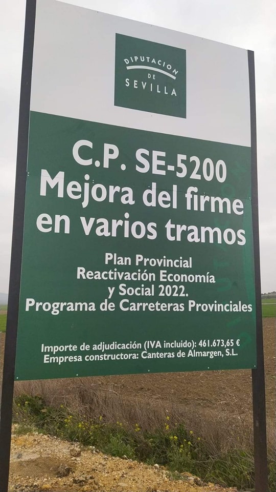 Cartel Carretera El Palomar