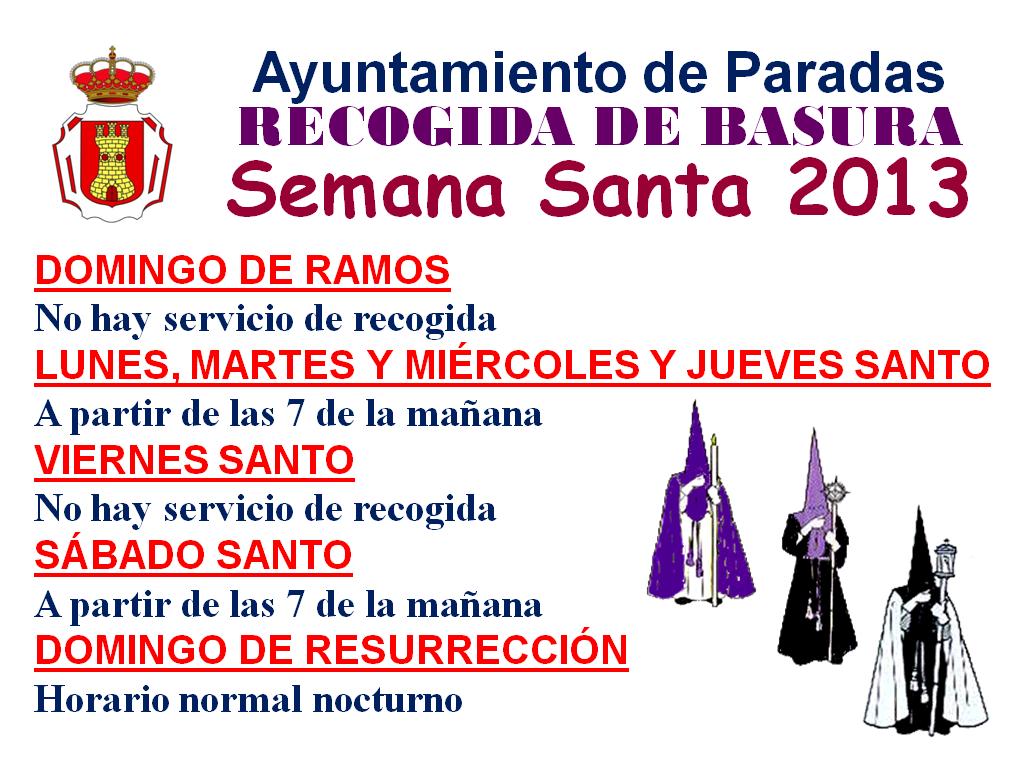 Basura Semana Santa 2013