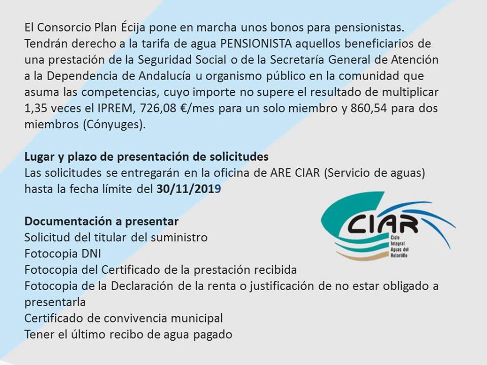 Bonificacion Ciar Pensionistas 2019