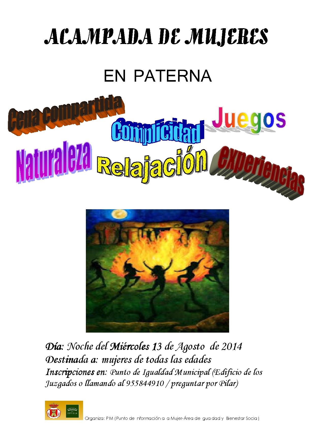 CARTEL ACAMPADA DE MUJERES