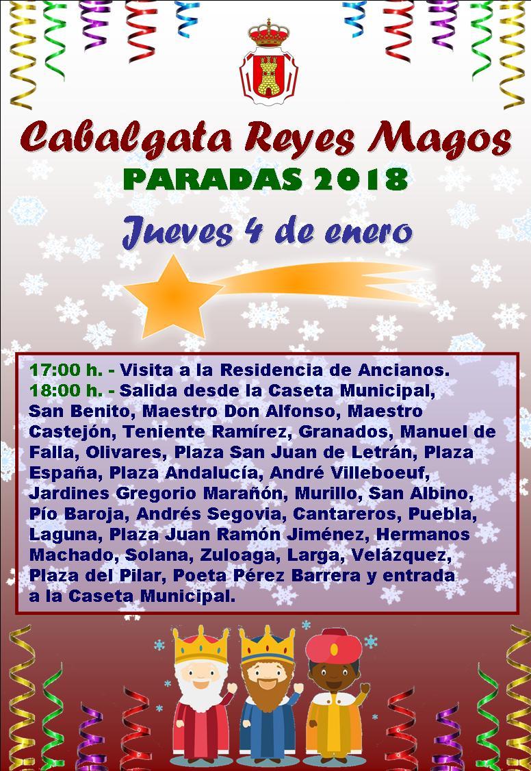 Cabalgata 4 enero 2018