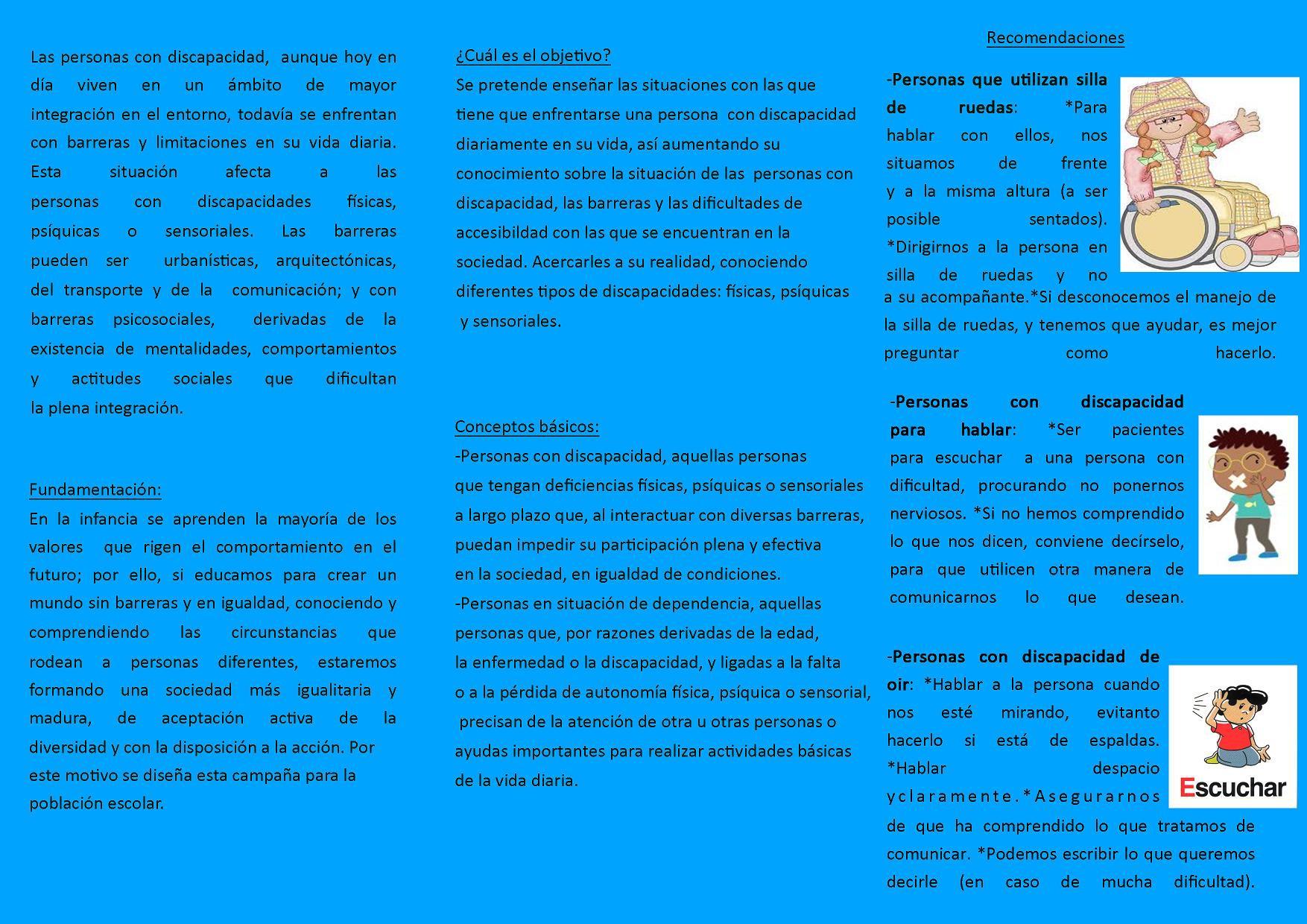 Campaña de sensibilización integración personas con discapacidad 2