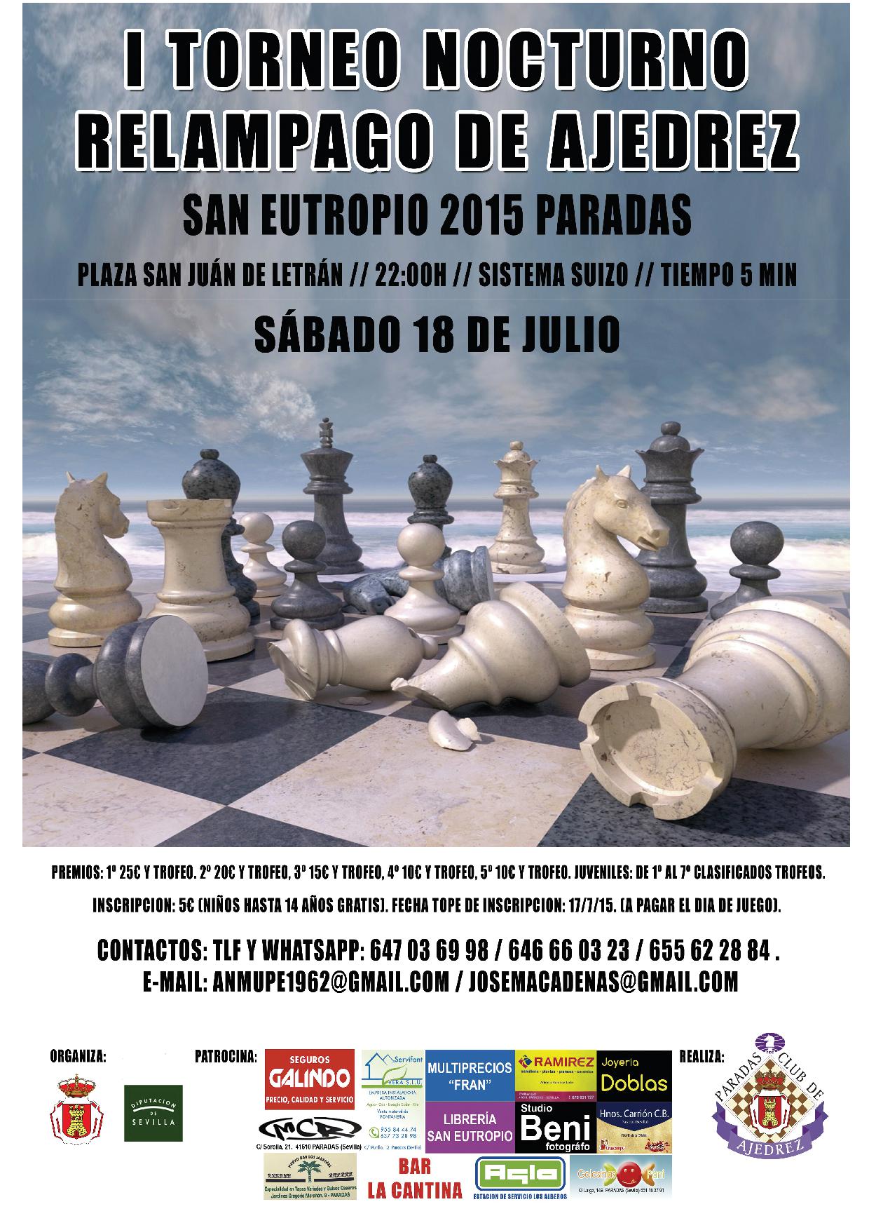 Cartel Ajedrez San Eutropio 2015