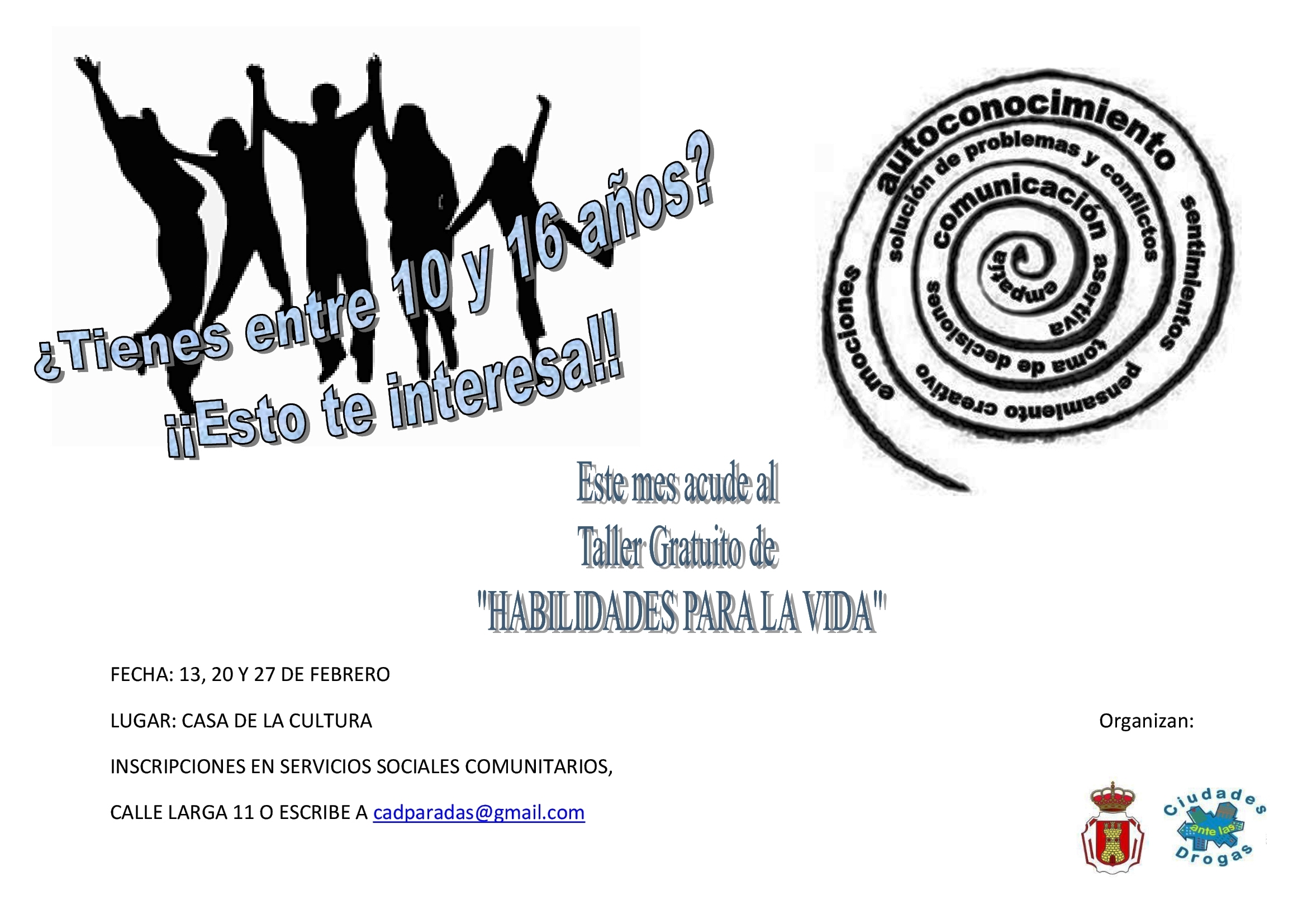 Cartel Taller Habilidades para la Vida 2017