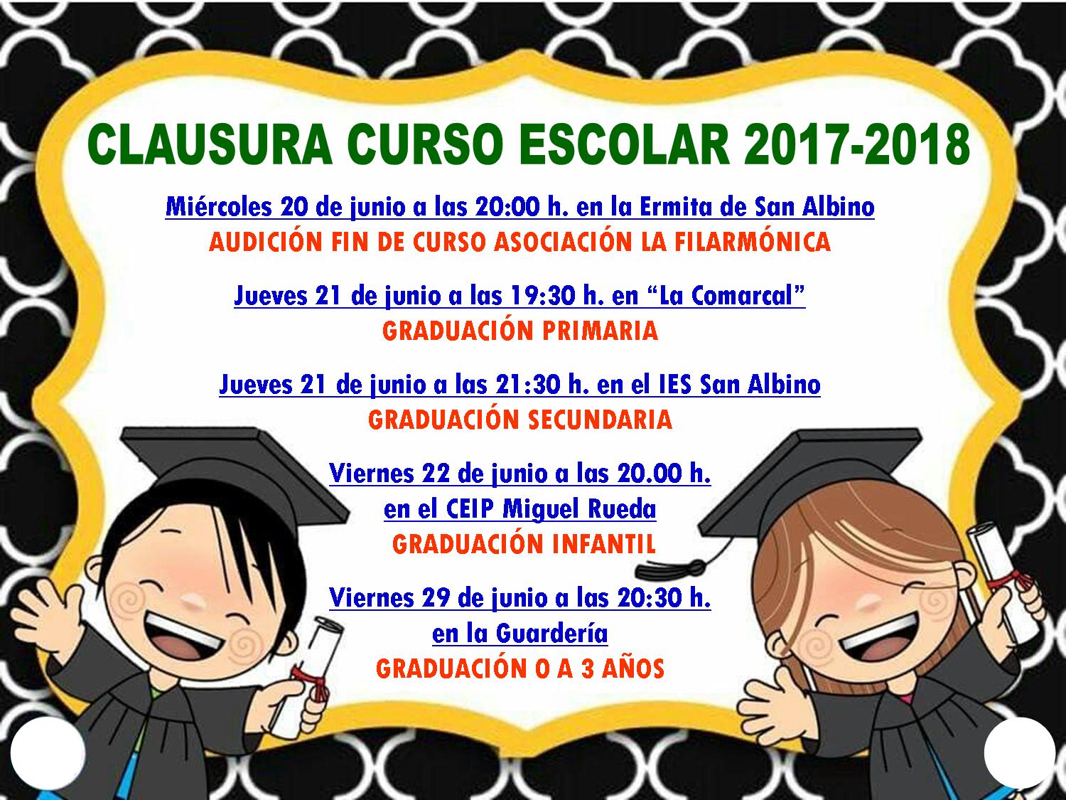 Clausura Curso 2017-2018