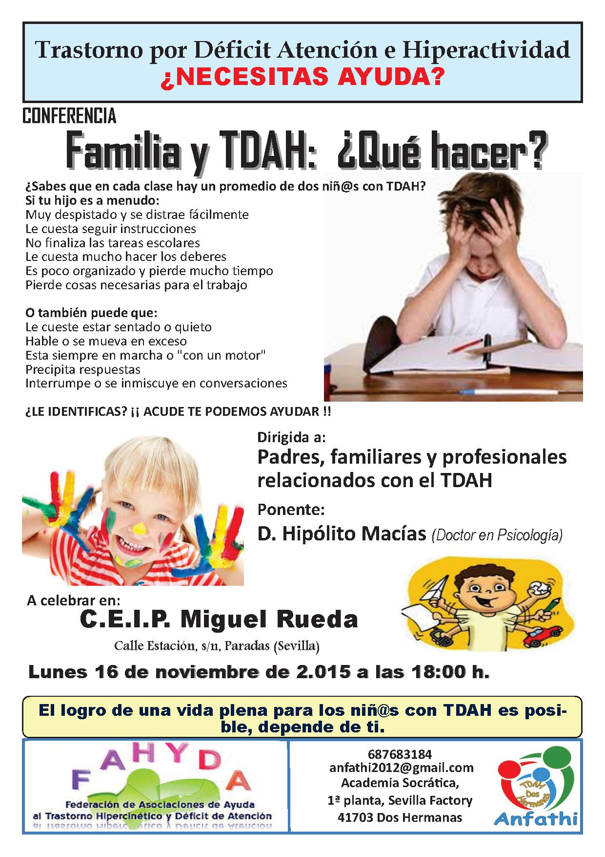 Conferencia Trastorno Déficit Atención e Hiperactividad