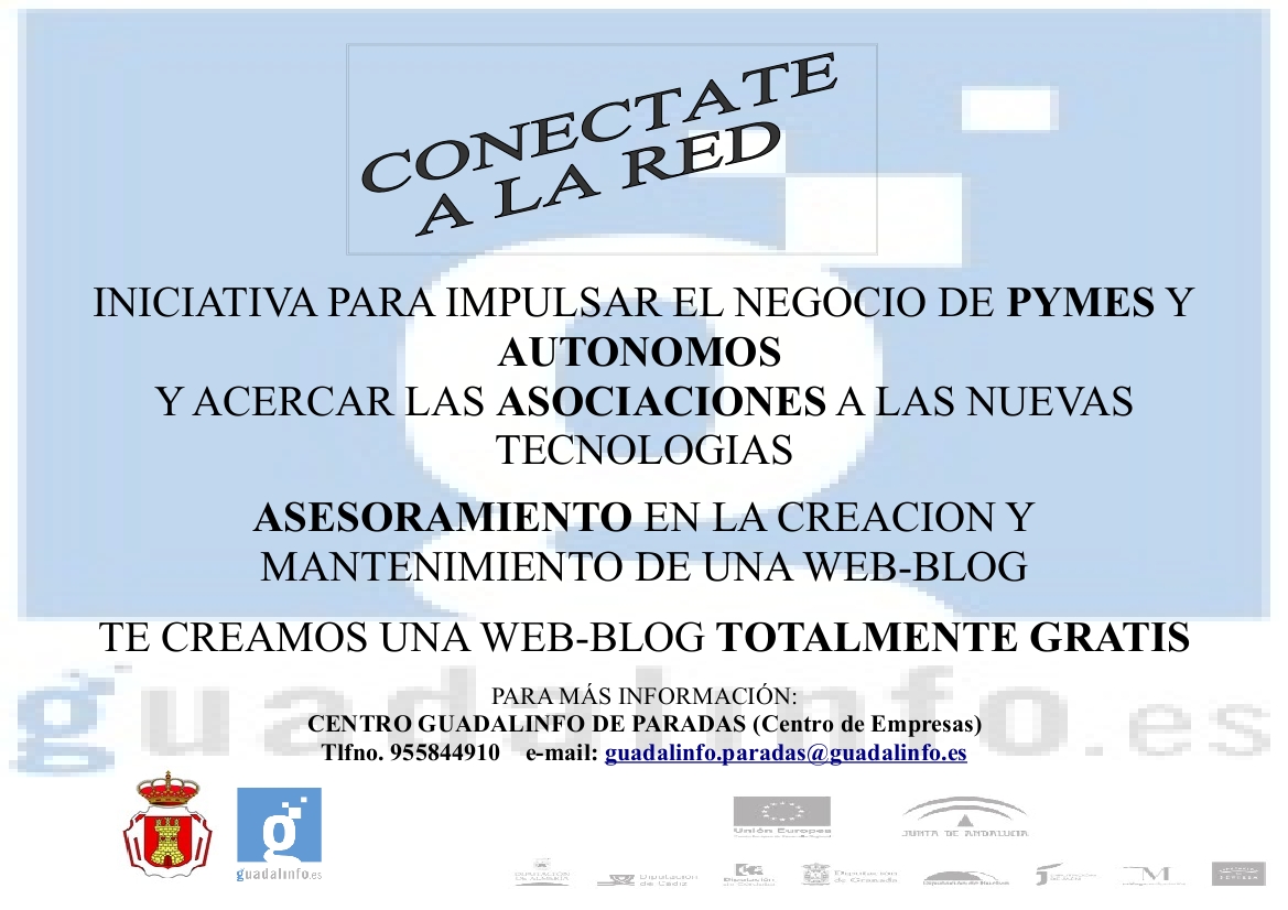 Guadalinfo cartel conéctate a la red