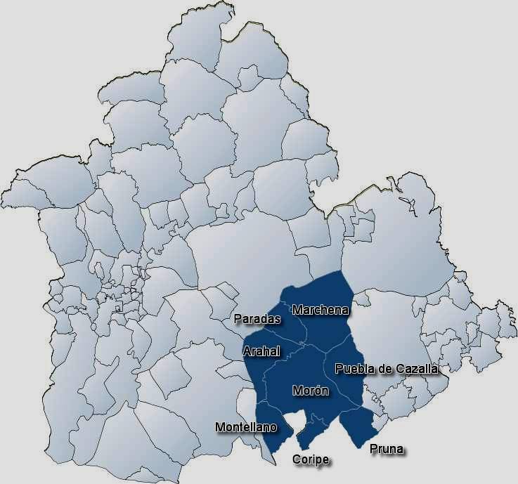 Mapa Provincia Sevilla