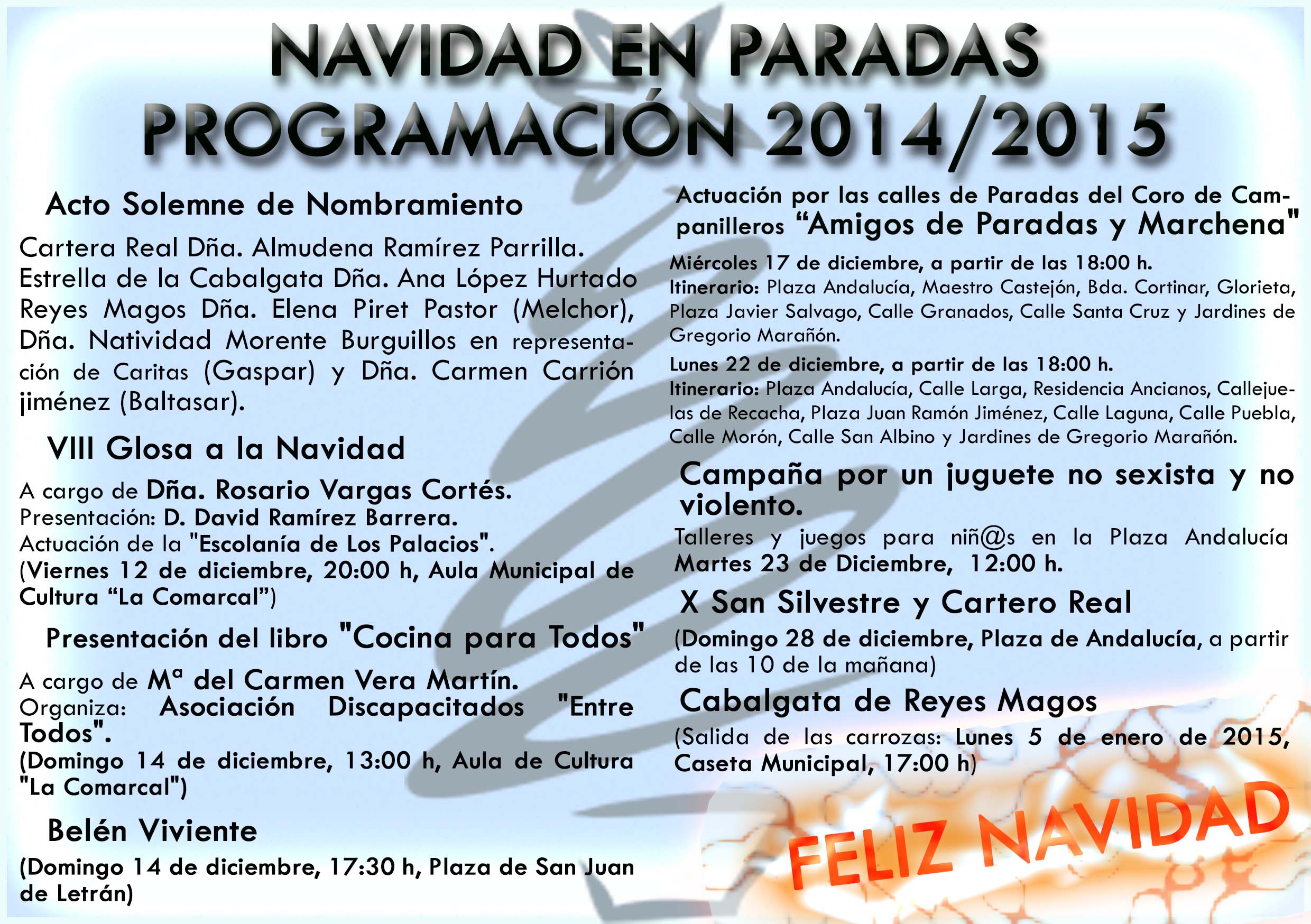 Navidad 2015 Actividades