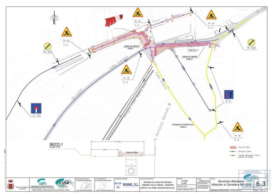 Obras Carretera Paradas-marchena 2019