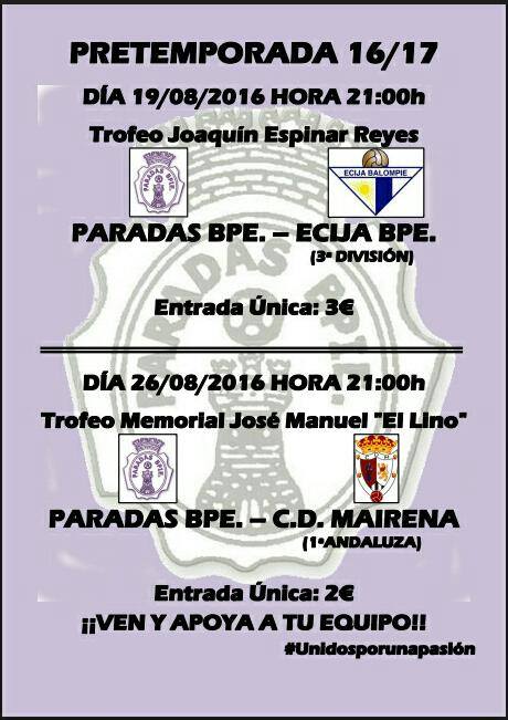 Pretemporada Paradas