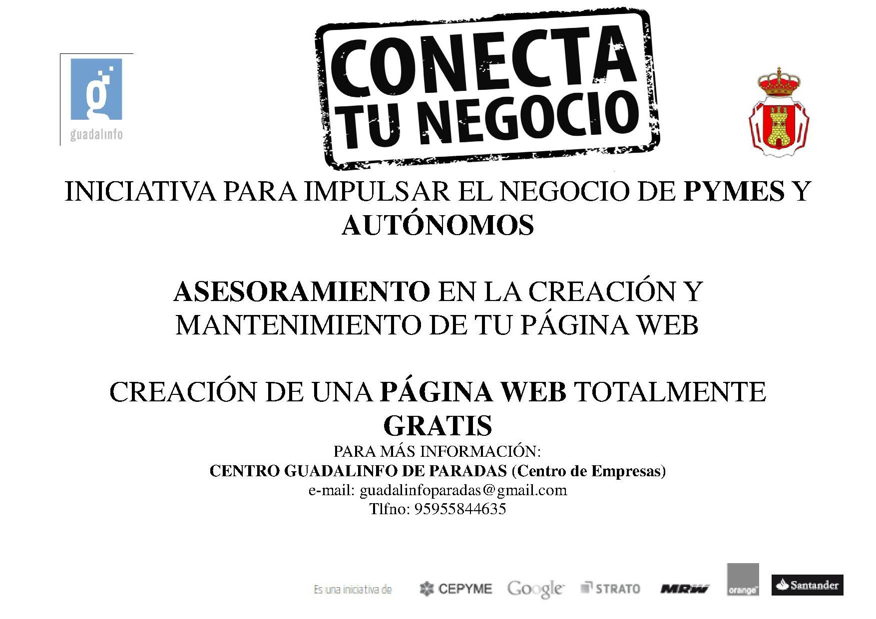 cartel conecta tu negocio