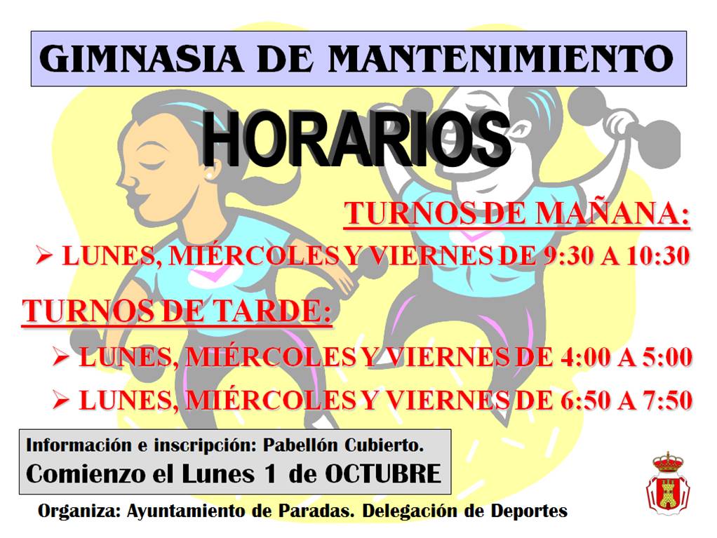 gimnasia mantenimiento